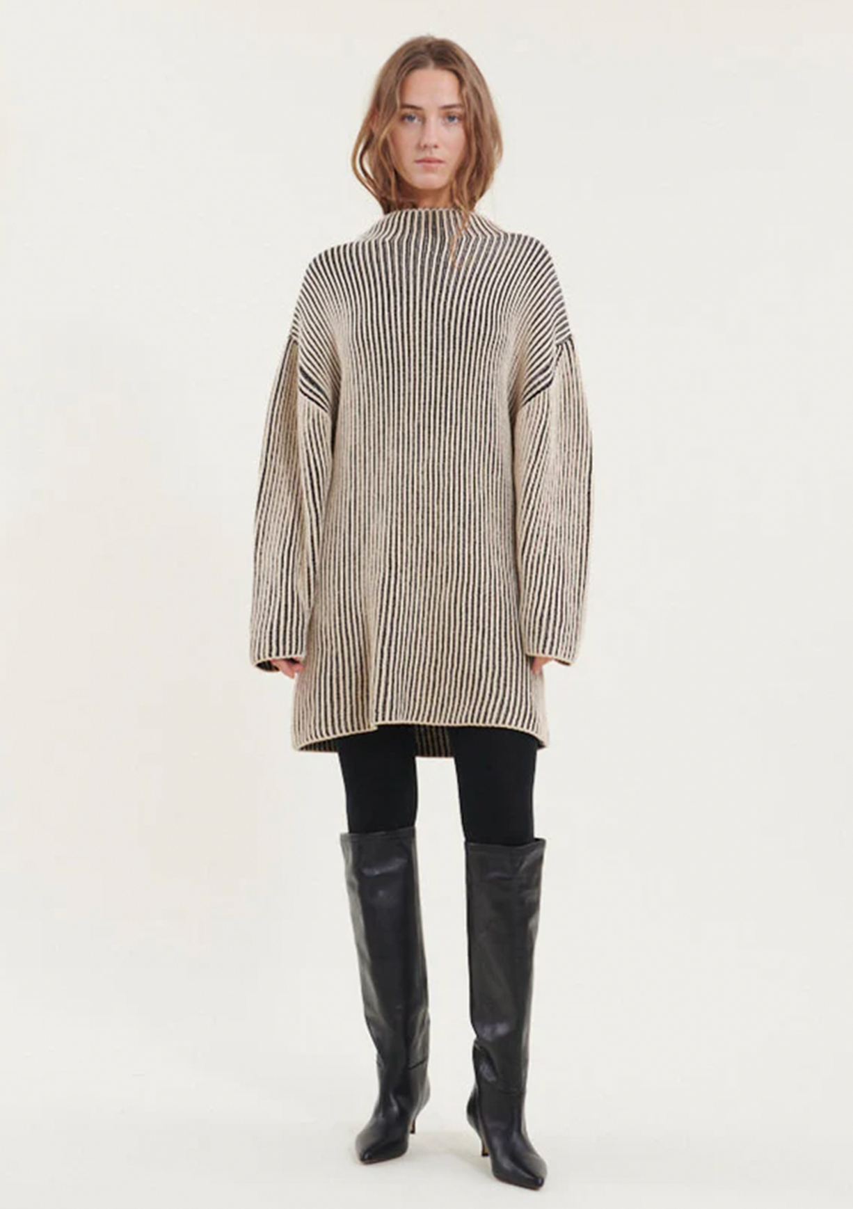 Basic Apparel Winie Long 2 Colored Kjoler 741 Black / Birch